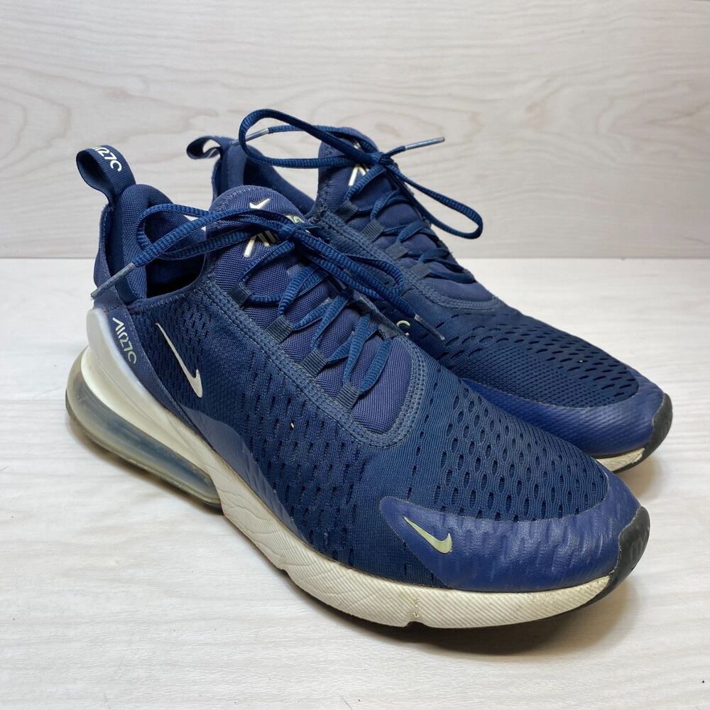 Nike Air Max 270 Trainers Men's Men's 10.5 Midnight Blue Walking Running Shoes